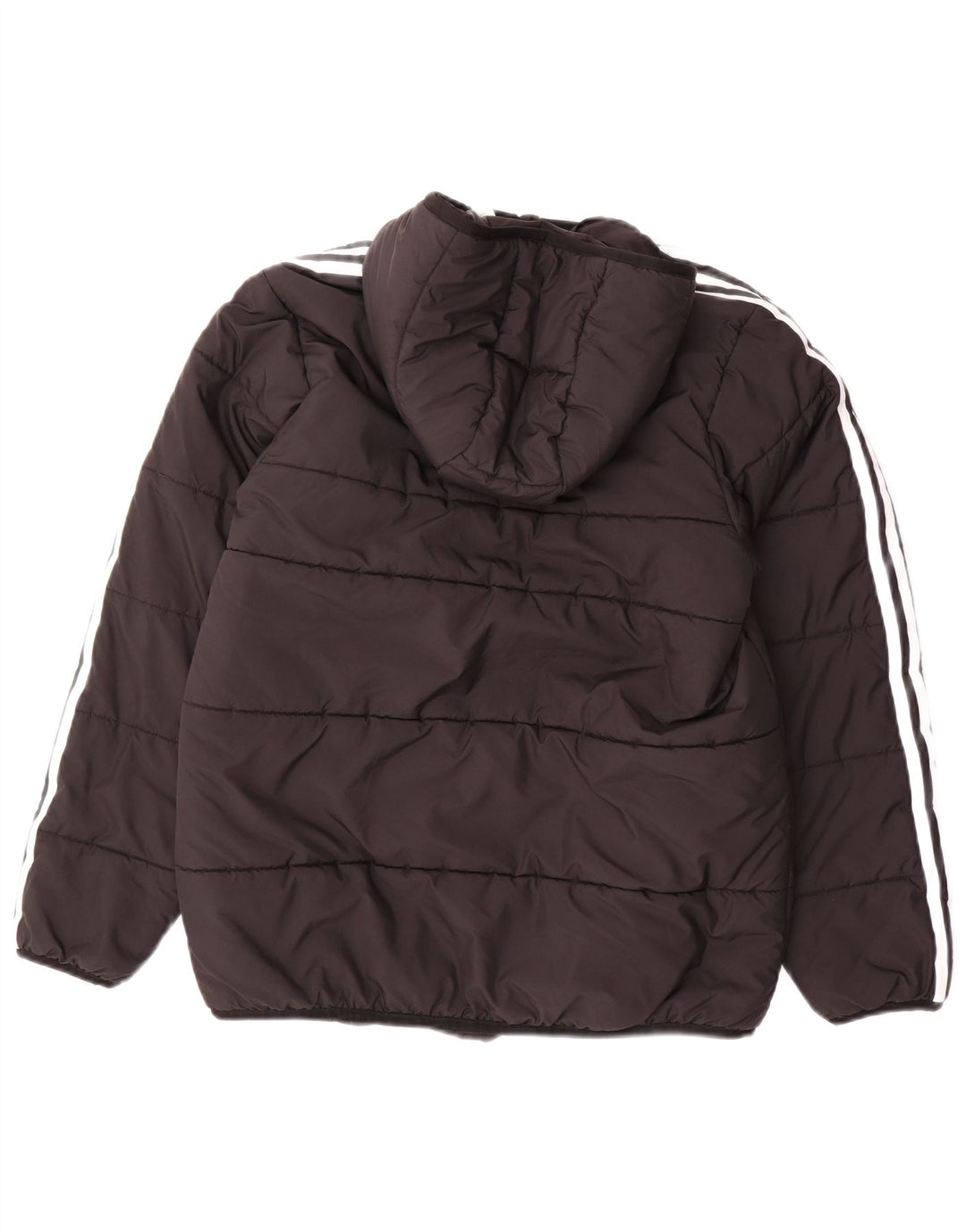 Giacca imbottita con cappuccio Adidas da ragazzo 13-14 anni in poliestere nero