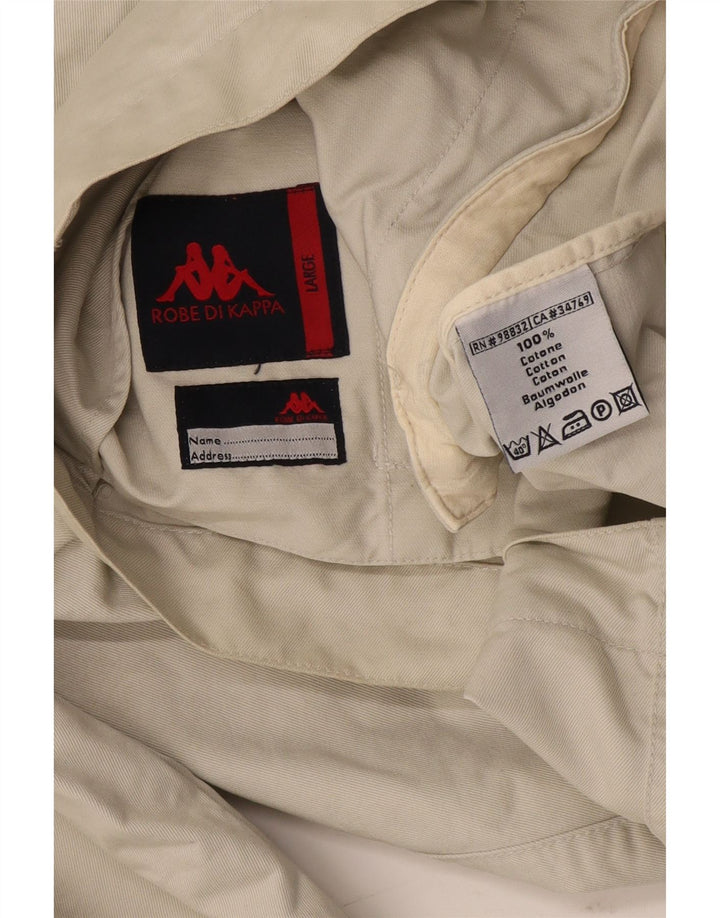 Giubbotto bomber da uomo Kappa UK 40 grande cotone beige