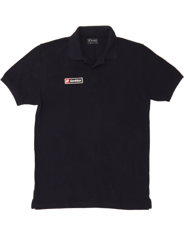 LOTTO Mens Polo Shirt Large Navy Blue Vintage Lotto and Second-Hand Lotto from Messina Hembry 