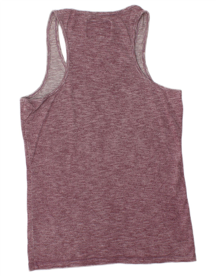 Canottiera da uomo SUPERDRY piccola in cotone bordeaux