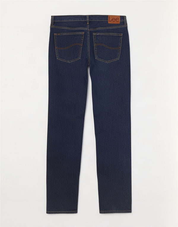 Jeans dritti da uomo Lee Brooklyn W44 L34 cotone blu navy