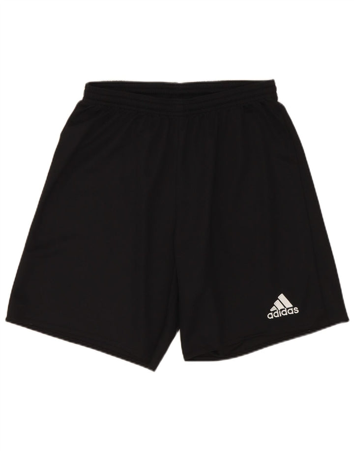 Pantaloncini sportivi Adidas Climalite da uomo piccoli in poliestere nero