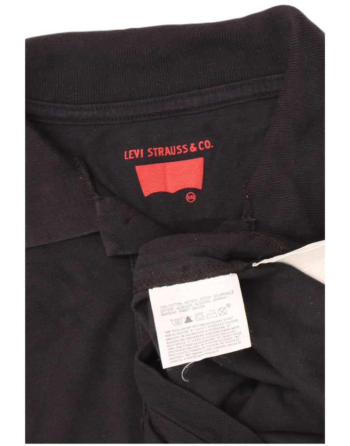 Polo Levi's da uomo 2XL in cotone nero