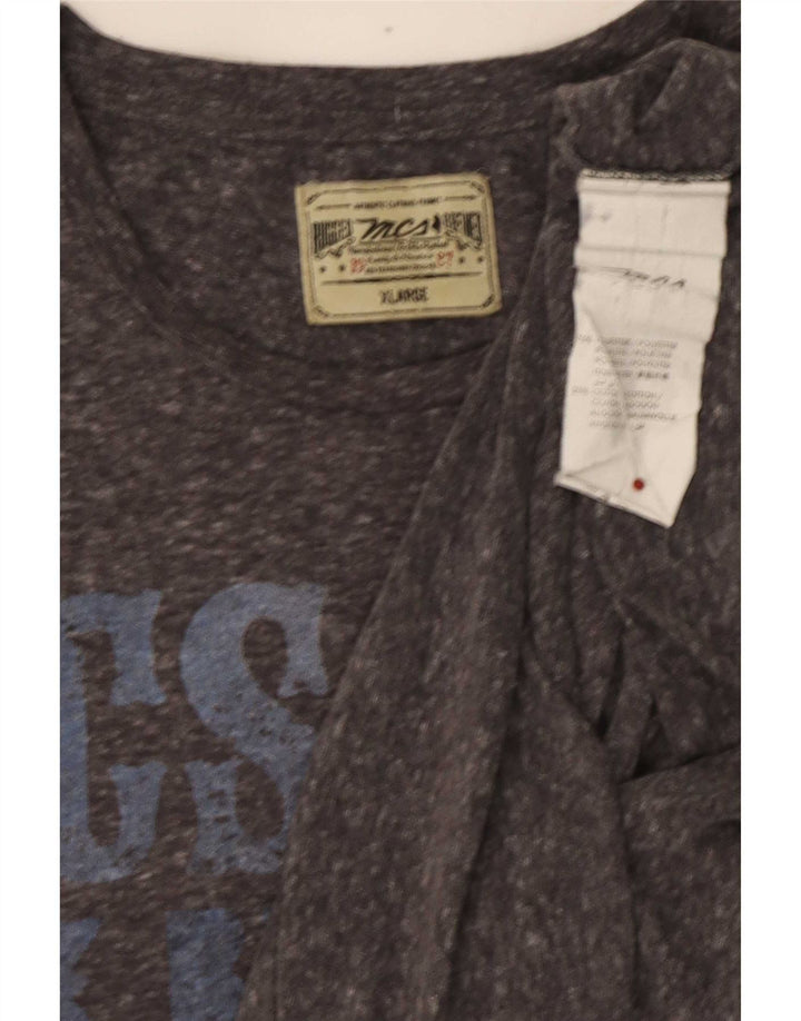 T-shirt grafica da uomo Marlboro Classics Top XL poliestere chiazzato grigio