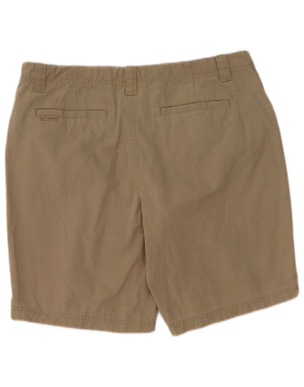 Pantaloncini cargo Columbia da donna US 10 Large W32 cotone kaki