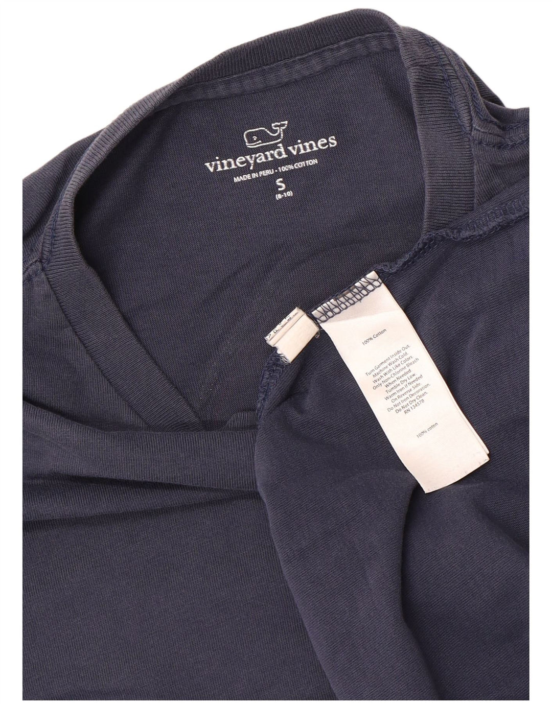 VINEYARD VINES Top grafico per ragazzi a maniche lunghe 8-9 anni Piccolo blu natalizio