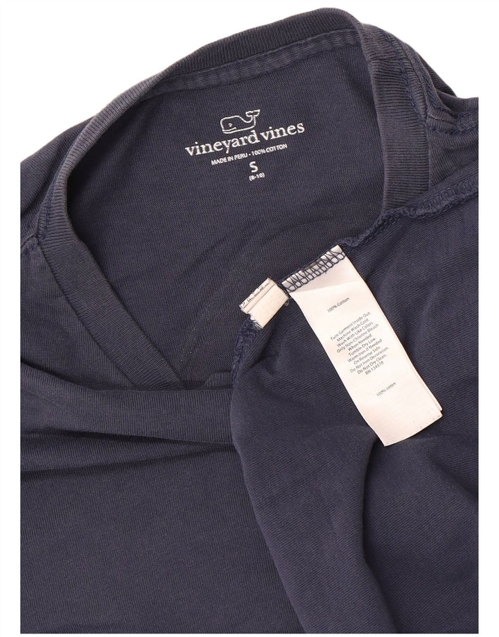 VINEYARD VINES Top grafico per ragazzi a maniche lunghe 8-9 anni Piccolo blu natalizio