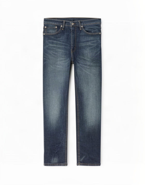 Levi's Uomo 513 Slim Jeans dritti W34 L30 Cotone Blu