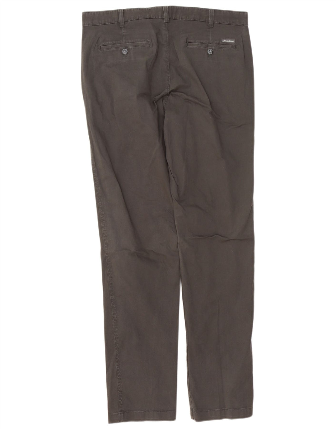 Pantaloni chino dritti da uomo EDDIE BAUER W36 L34 cotone grigio