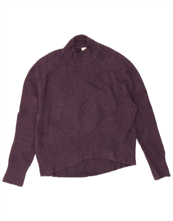 Maglione maglione oversize con collo dolcevita da donna John Lewis UK 10 piccolo viola
