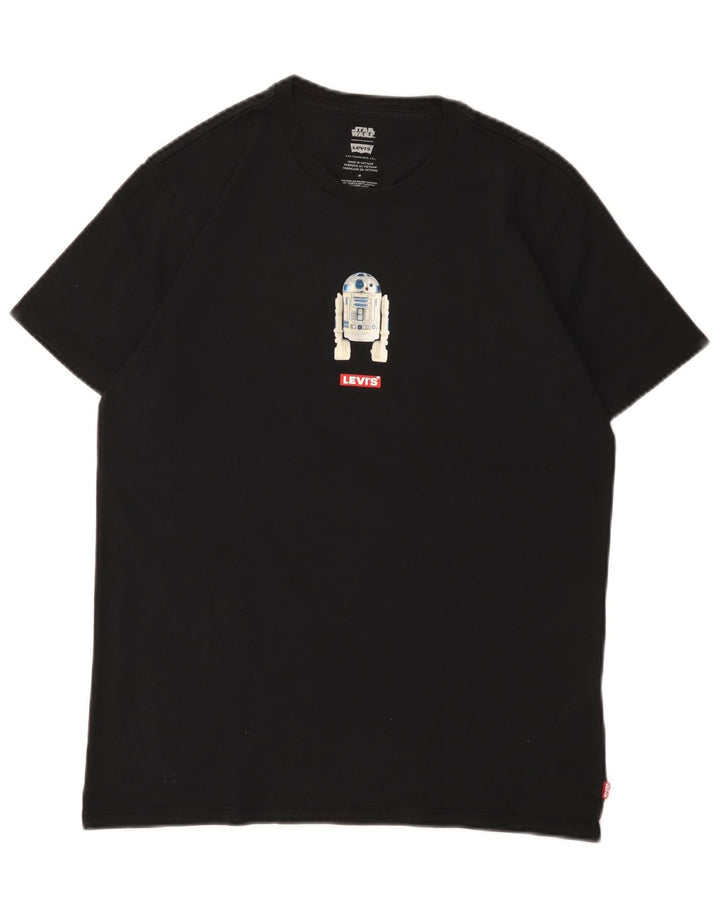T-shirt grafica da uomo Levi's Top in cotone nero medio