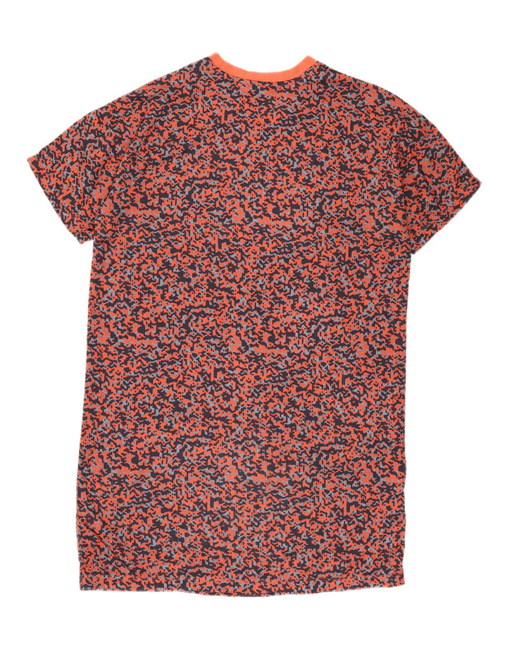 Abito t-shirt da donna con motivo astratto Adidas UK 10 piccolo multicolore