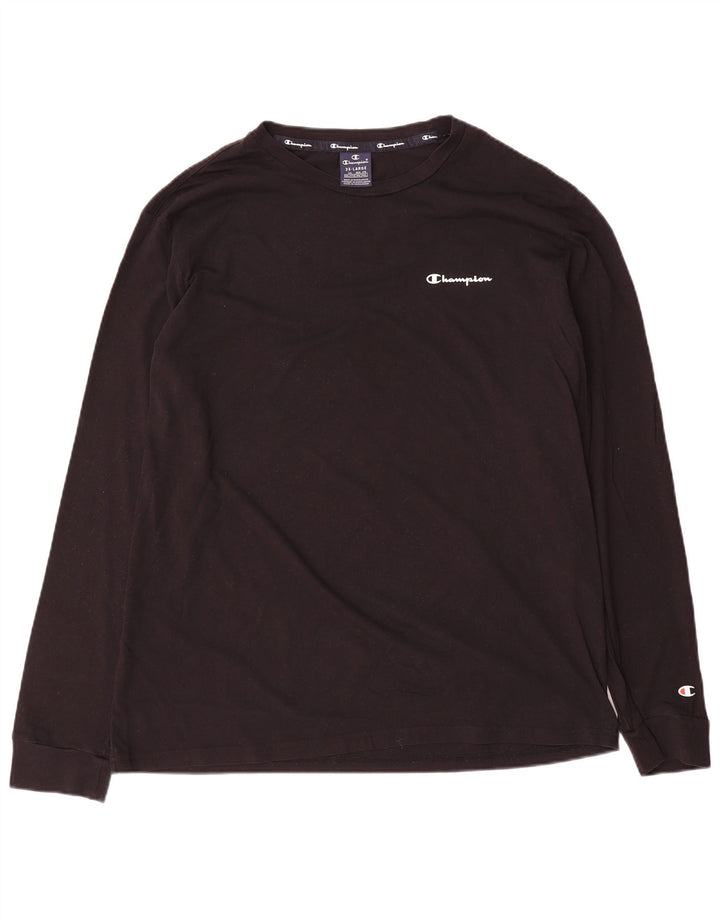 Maglia a maniche lunghe da uomo Champion 3XL Nera