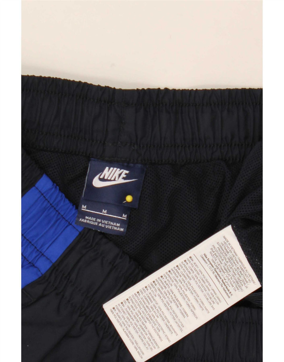Pantaloni da tuta Nike da uomo in poliestere color block medio blu navy