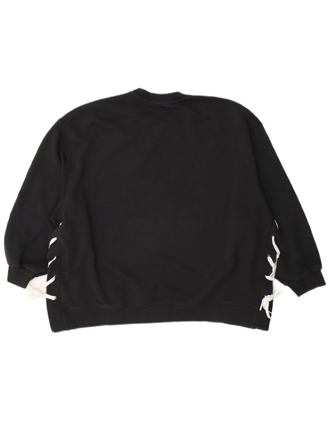 Felpa oversize da donna Adidas UK 14 grande cotone nero