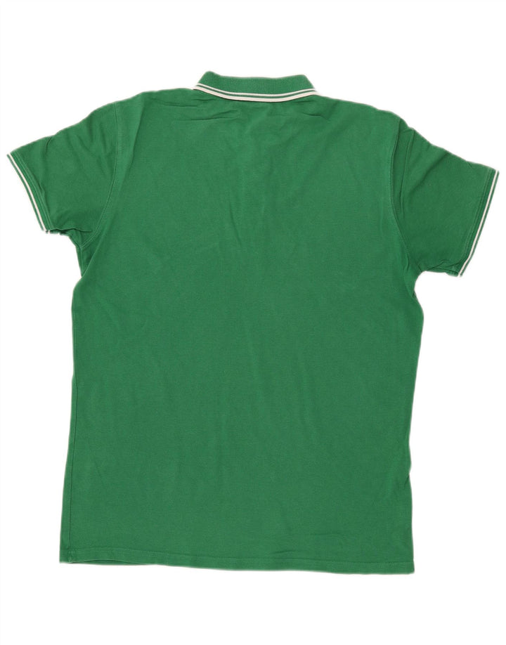 Polo Carrera Uomo Large Verde Cotone