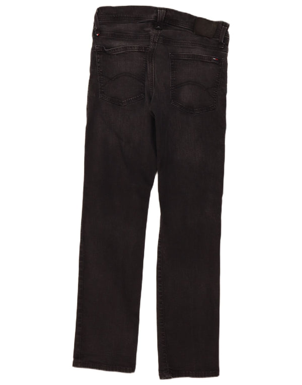 Tommy Hilfiger Uomo Ryan Straight Jeans W34 L32 Cotone Nero