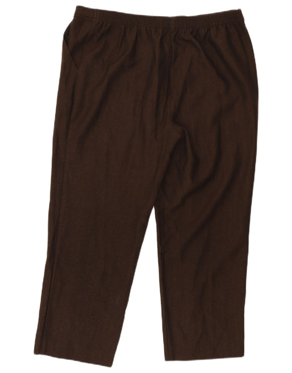 Pantaloni corti dritti da donna Marks & Spencer UK 16 Large W34 L25 Marrone