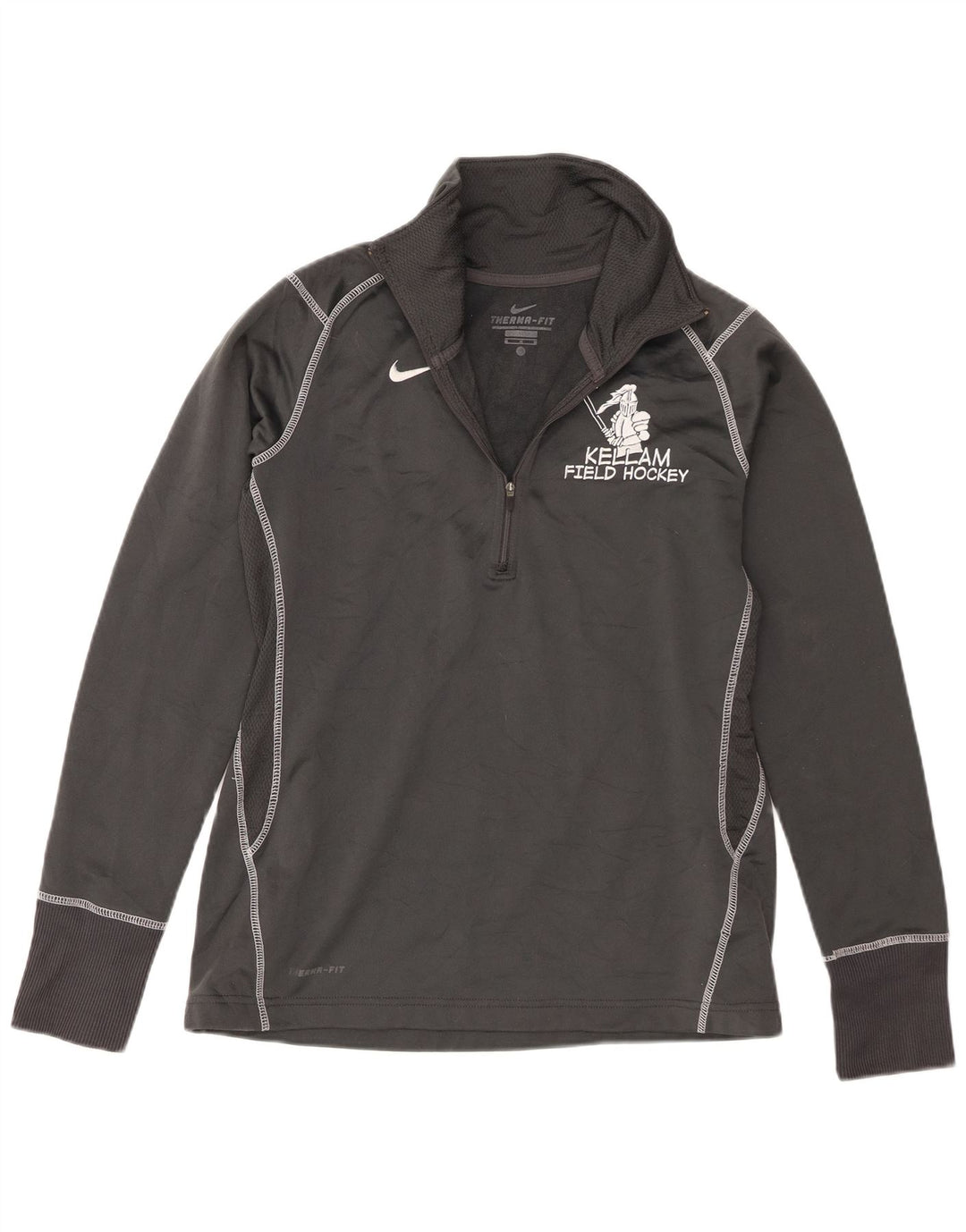 Felpa grafica da hockey su prato Nike Kellam da uomo, grigio medio