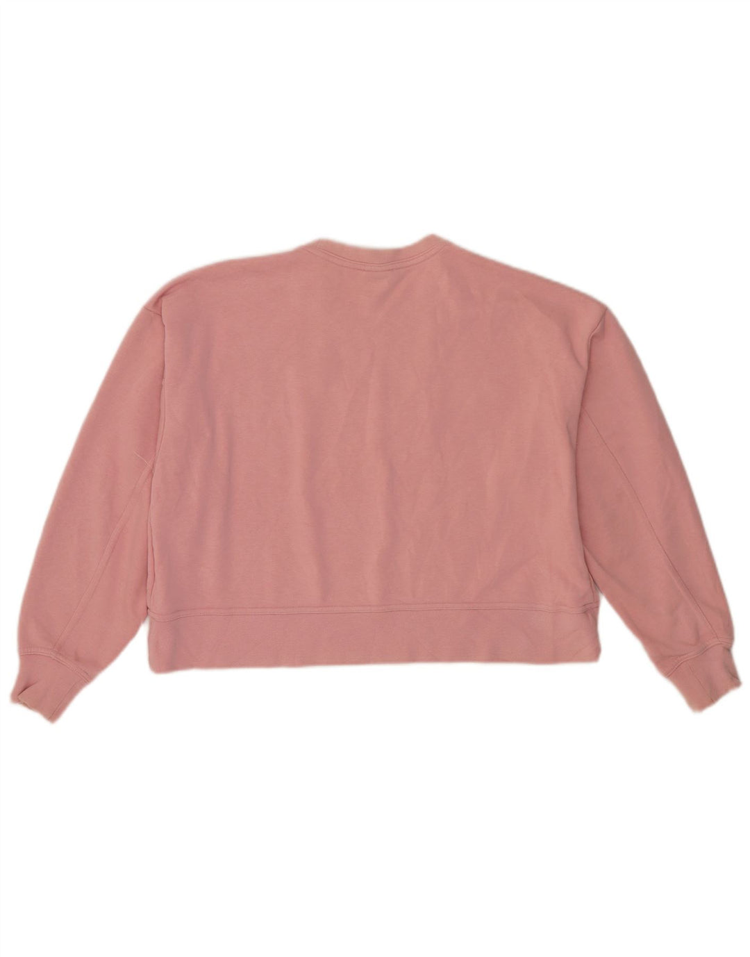 Felpa con grafica corta Nike da donna UK 14 cotone rosa medio