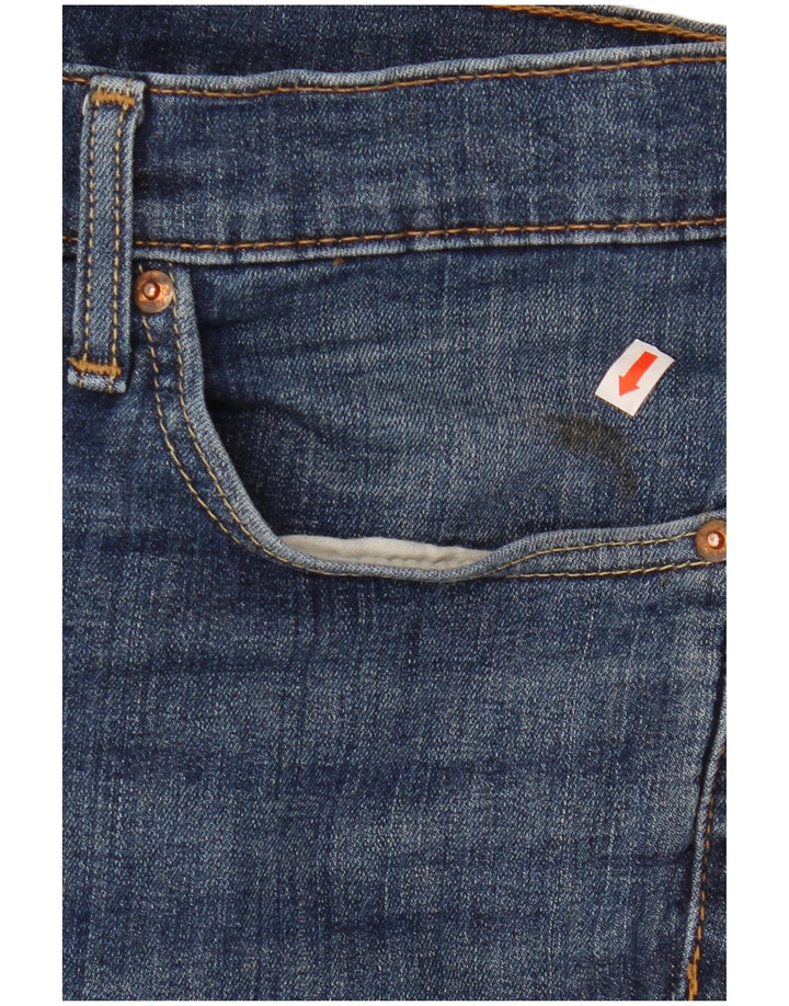 LEVI'S Pantaloncini di jeans 511 da uomo W34 Large Blu Cotone