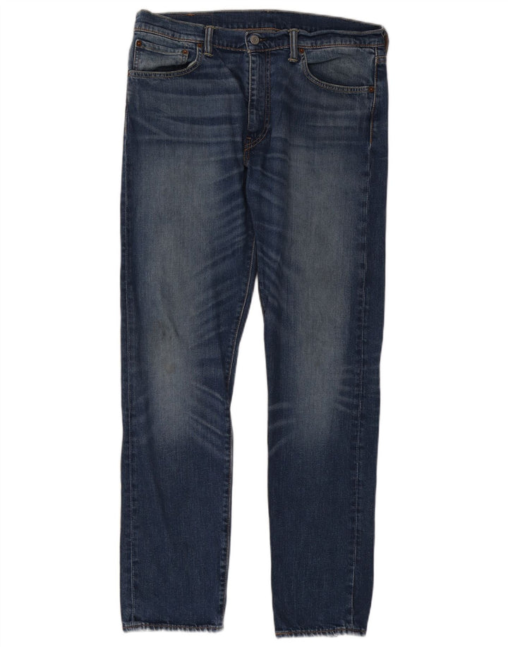 Levi's Uomo 508 Regular Tapered Jeans W33 L32 Cotone Blu