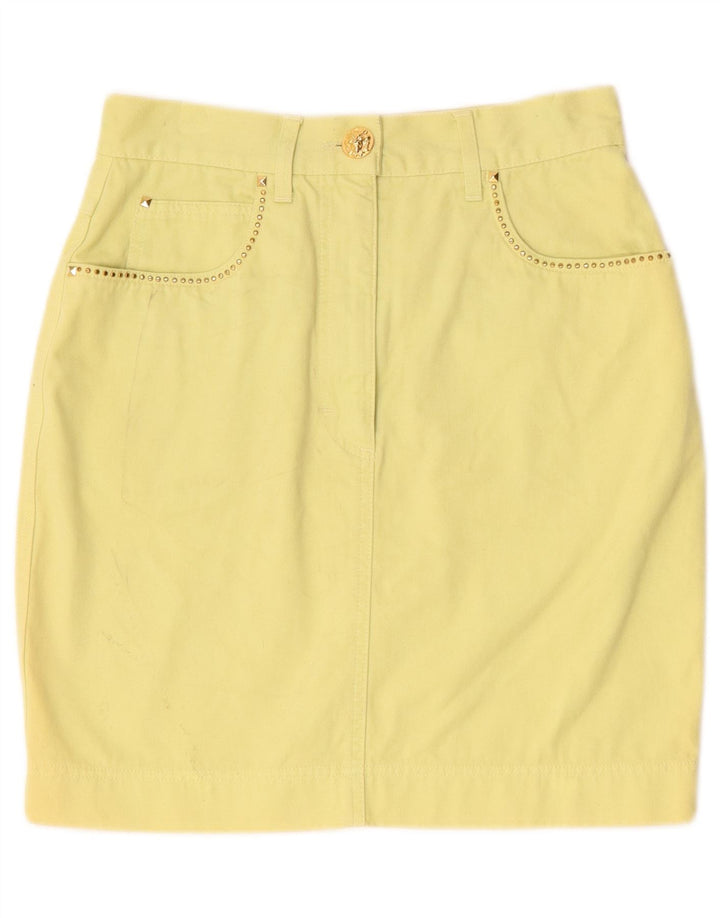 Minigonna da donna Laurel EU 38 media W28 cotone giallo