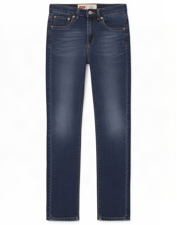 Levi's Boys 510 Skinny Jeans 11-12 anni W24 L28 Blu Cotone