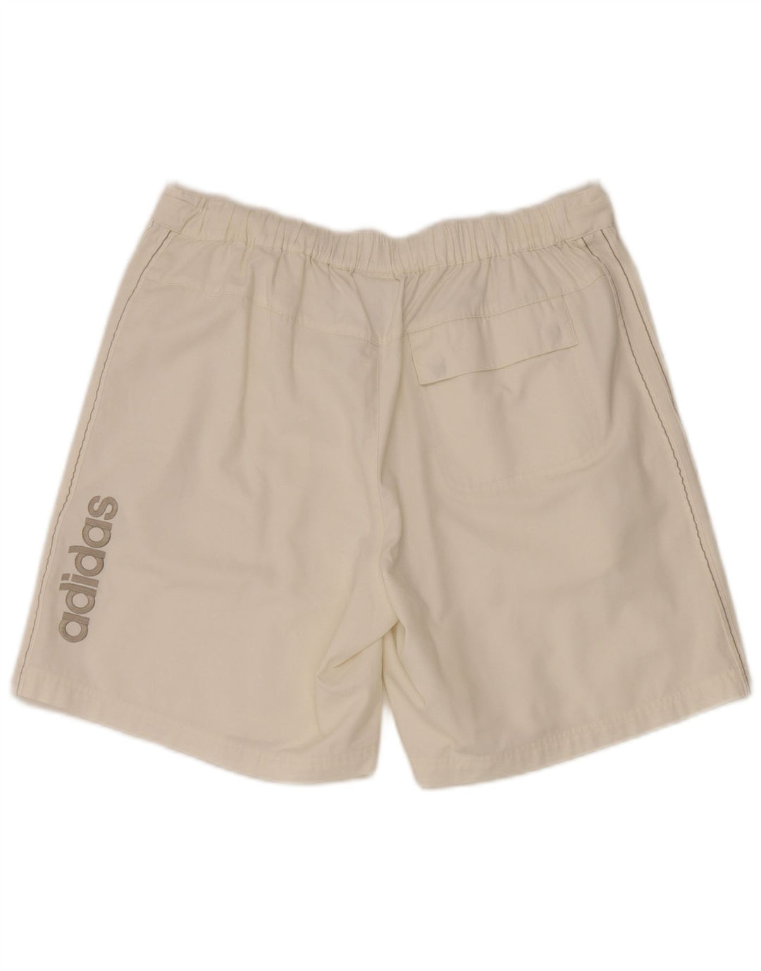 Pantaloncini cargo con grafica Adidas da donna medi W34 poliestere bianco sporco