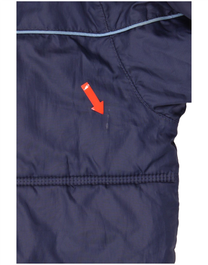 Giacca imbottita con cappuccio grafica Nike da bambino 12-13 anni, grande, blu navy