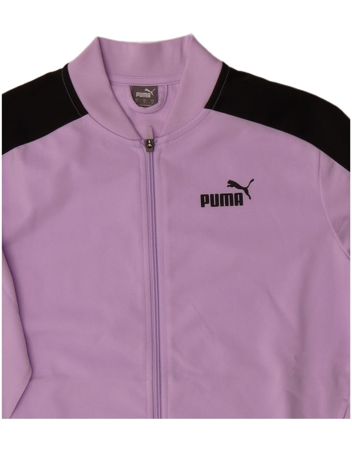 Giacca da ginnastica oversize da donna Puma UK 10 Small Purple Colourblock