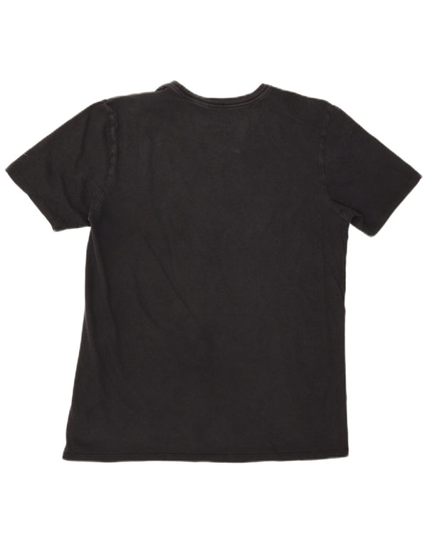 T-shirt grafica Nike da uomo con taglio atletico, cotone medio nero