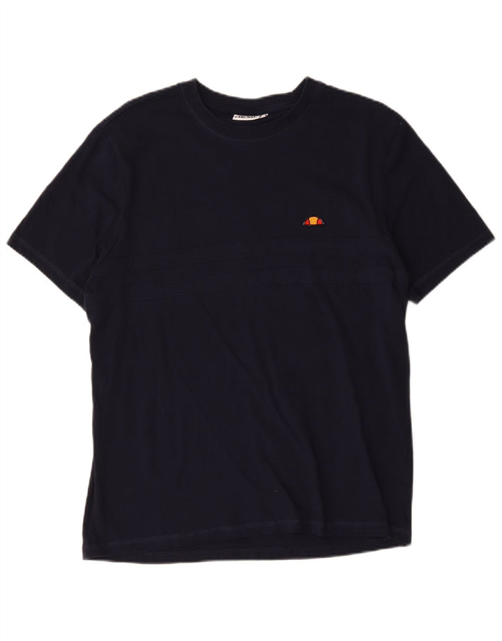 T-shirt da uomo Ellesse Top in cotone blu navy medio
