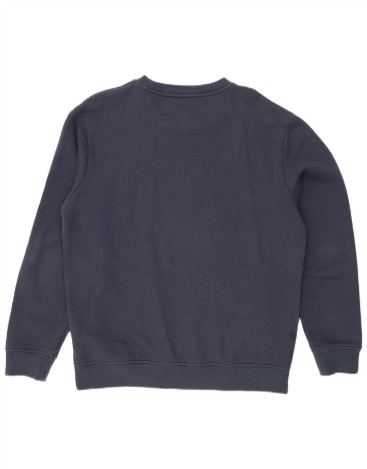 CREW CLOTHING Felpa da uomo Maglione XL Blu navy in cotone