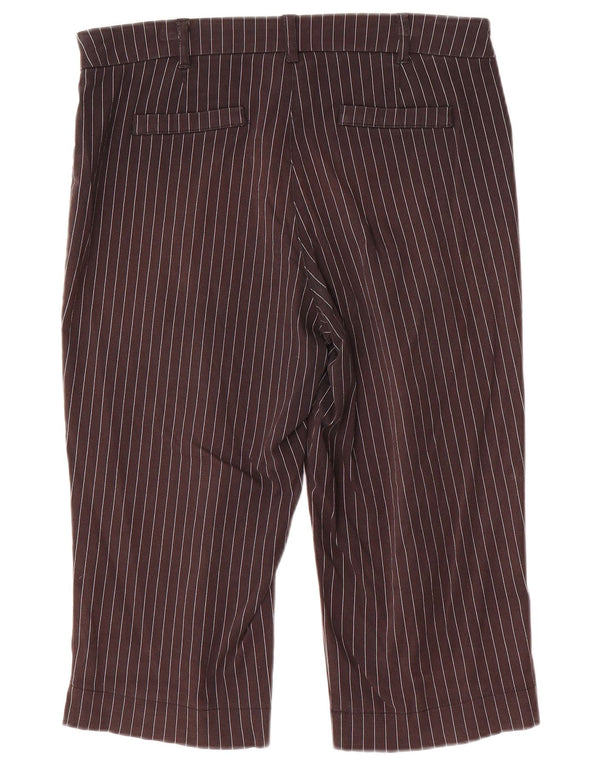 Pantaloni Capri da donna Marks & Spencer EU 40 medi W32 L18 a righe grigie