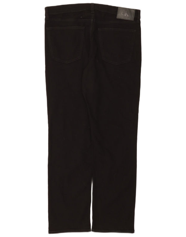 Jeans dritti da uomo Calvin Klein W36 L32 cotone nero