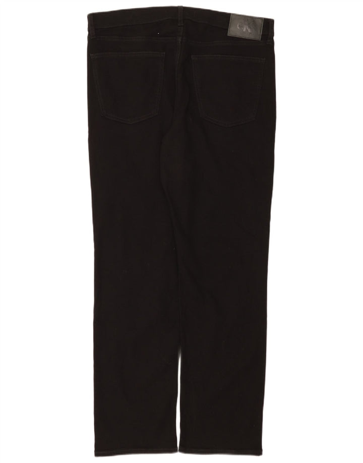 Jeans dritti da uomo Calvin Klein W36 L32 cotone nero