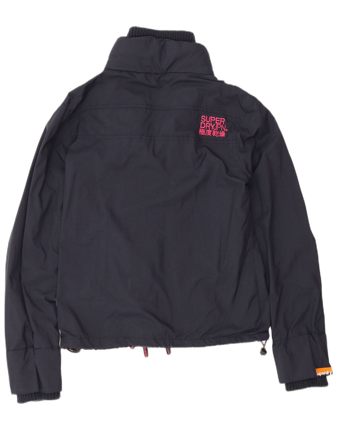 Giacca a vento da donna Superdry UK 16 Large in nylon blu navy