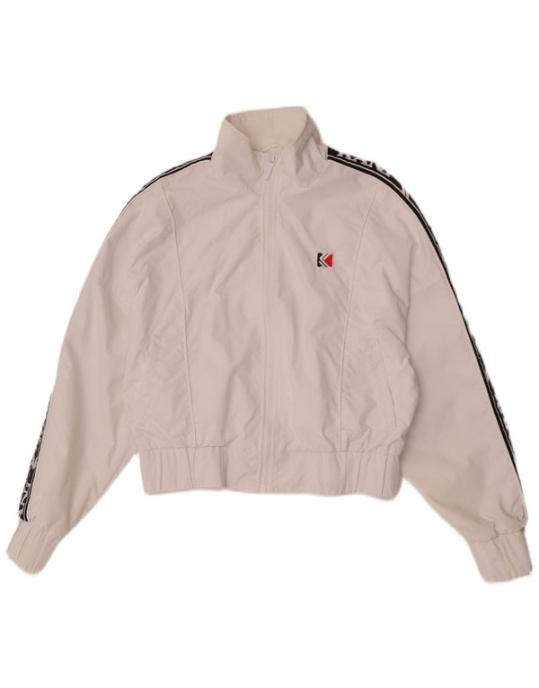Giacca da ginnastica da donna con grafica Karl Kani UK 10 Small White Colourblock