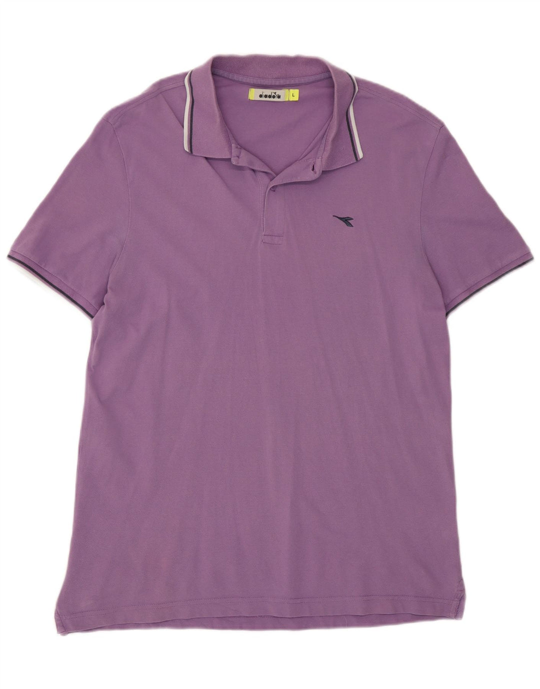 Polo Diadora Uomo Large Viola in Cotone
