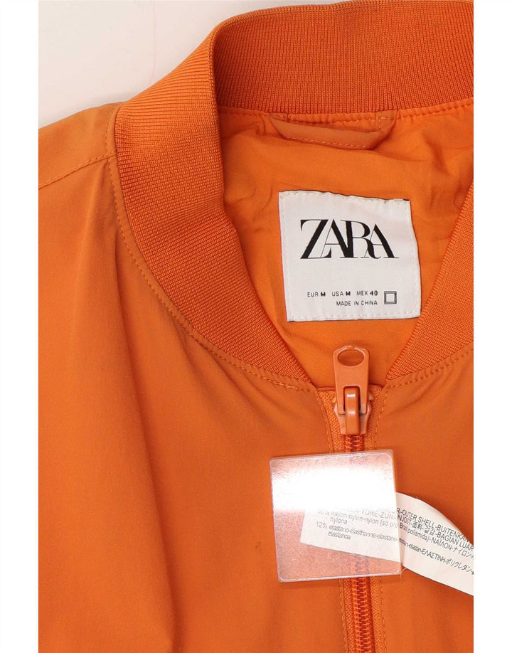 Giubbotto bomber da uomo Zara UK 38 nylon arancione medio