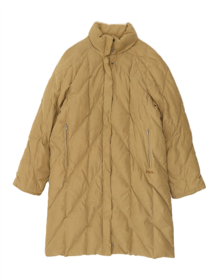 FILA Womens Padded Coat UK 18 XL Beige Polyester Vintage Fila and Second-Hand Fila from Messina Hembry 