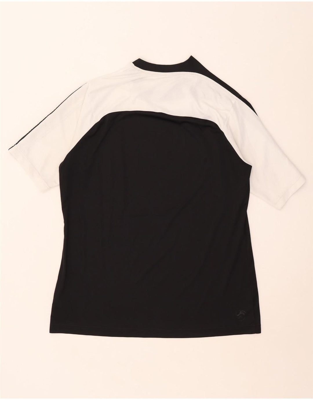 T-shirt Adidas da uomo Top Large in poliestere color block nero