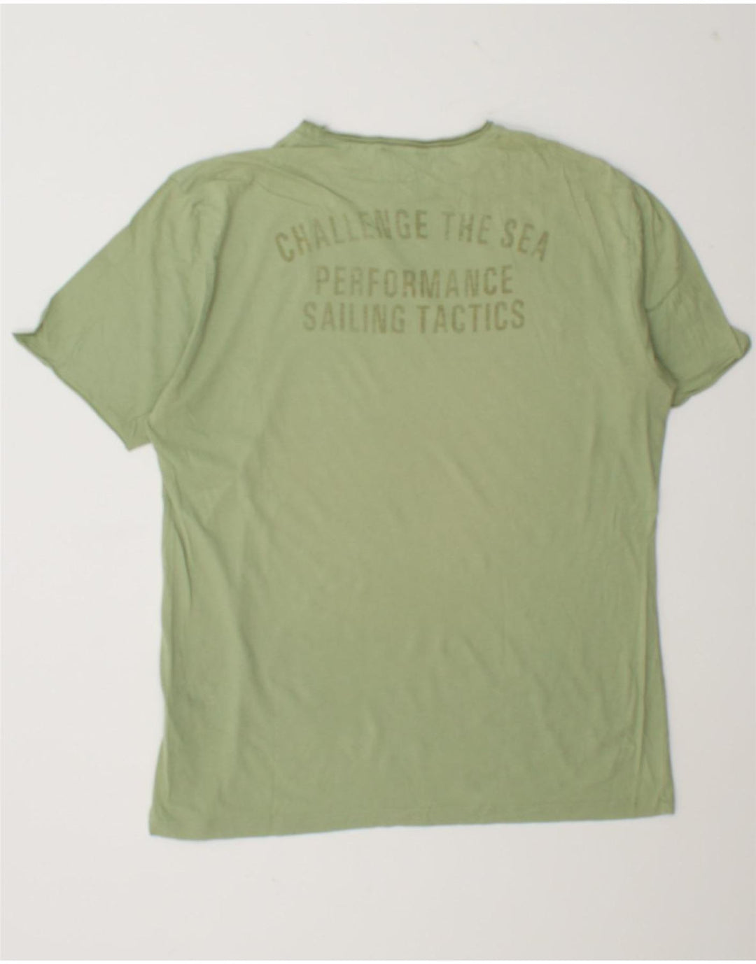 NORTH SAILS T-shirt grafica da uomo grande in cotone verde