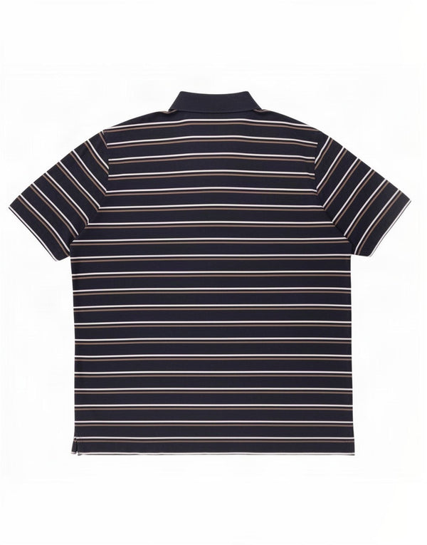Polo da yachting da uomo Paul & Shark XL a righe blu navy
