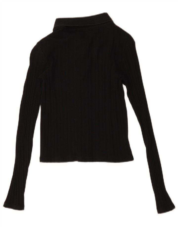 Camicetta corta da donna Zara UK 8 piccola in cotone nero