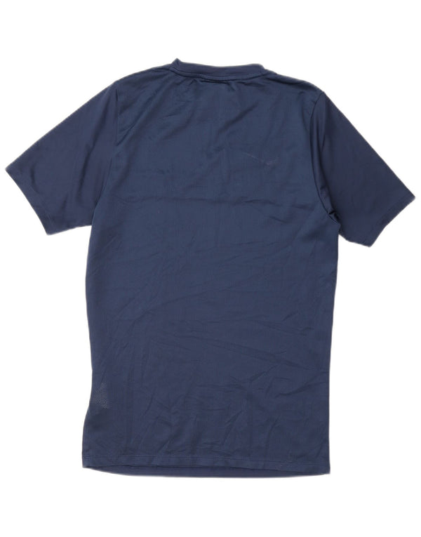 T-shirt Nike Dri Fit da uomo, piccola, in poliestere color block blu navy