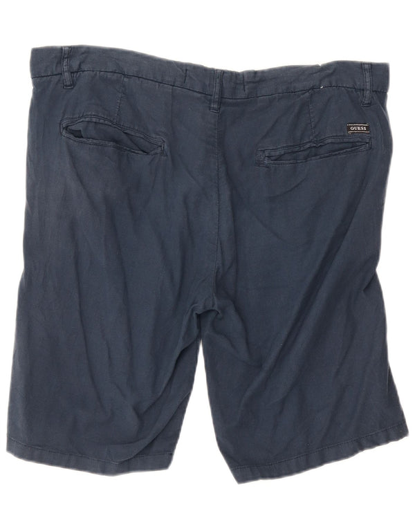 Pantaloncini chino da uomo Guess taglia 36 W36 L10 cotone blu navy