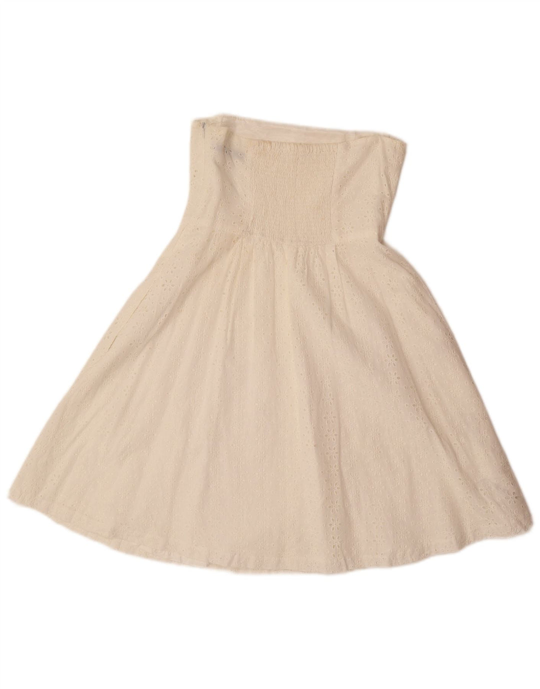 ZARA Womens Strapless Dress UK 4 XS Off White