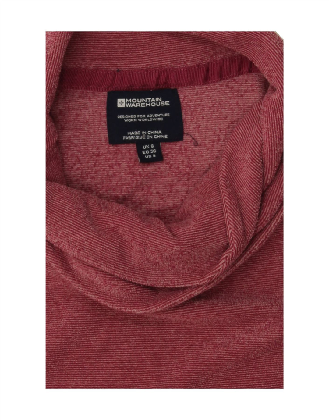 MOUNTAIN WAREHOUSE Womens Roll Neck Sweatshirt Jumper UK 8 Small Burgundy Vintage Mountain Warehouse and Second-Hand Mountain Warehouse from Messina Hembry 